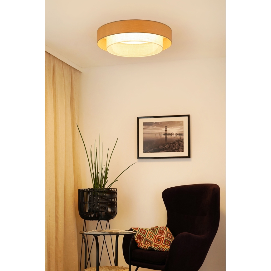 Brilagi - LED mennyezeti lámpa ARIZONA BOHO LED/26W/230V átm. 60 cm bézs