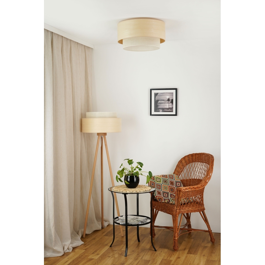 Brilagi - Mennyezeti lámpa ARIZONA BOHO 1xE27/15W/230V átm. 45 cm bézs