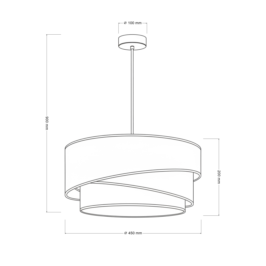Brilagi - ARROW kábeles függőlámpa 1xE27/60W/230V Ø 45 cm bézs/zöld/fehér