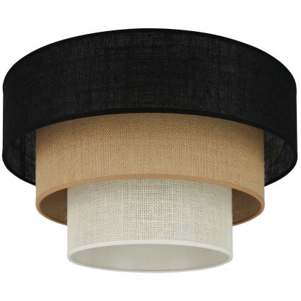 Brilagi - Mennyezeti lámpa ASPEN LUNETA 1xE27/15W/230V átm. 45 cm fekete/beige/krém