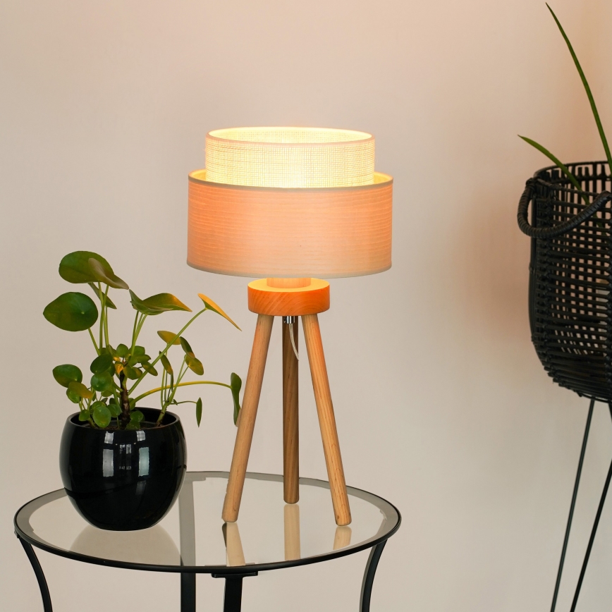 Brilagi - Asztali lámpa ARIZONA BOHO 1xE27/15W/230V bézs