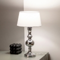 BRILAGI - Asztali lámpa CERIA 1xE27/60W/230V átm. 25 cm fényes króm/fehér