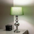 BRILAGI - Asztali lámpa CERIA 1xE27/60W/230V átm. 25 cm fényes króm/zöld