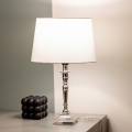 BRILAGI - Asztali lámpa CERIA 1xE27/60W/230V átm. 30 cm ezüst/fehér
