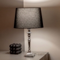 BRILAGI - Asztali lámpa CERIA 1xE27/60W/230V átm. 30 cm ezüst/fekete