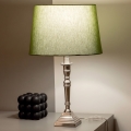 BRILAGI - Asztali lámpa CERIA 1xE27/60W/230V átm. 30 cm ezüst/zöld