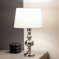 BRILAGI - Asztali lámpa CERIA 1xE27/60W/230V átm. 30 cm fényes króm/fehér