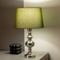 BRILAGI - Asztali lámpa CERIA 1xE27/60W/230V átmérő 30 cm fényes króm/zöld