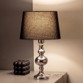 BRILAGI - Asztali lámpa CERIA 1xE27/60W/230V Ø 30 cm fényes króm/fekete