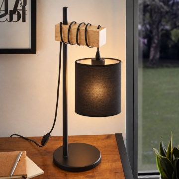 BRILAGI - Asztali lámpa NUBILA 1xE27/40W/230V barna/fekete