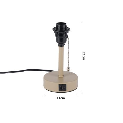 Brilagi - Asztali lámpa USB-porttal TABLON 1xE27/25W/230V bézs