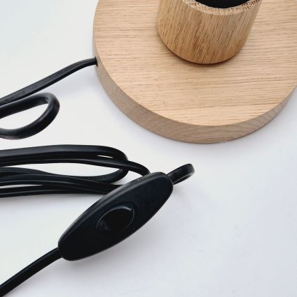 Brilagi - Asztali lámpa WOODY BASKET 1xE27/60W/230V tölgy