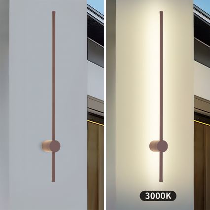 Brilagi - LED kültéri fali lámpatest AURA LED/20W/230V 3000K IP54 97 cm barna CRI 90