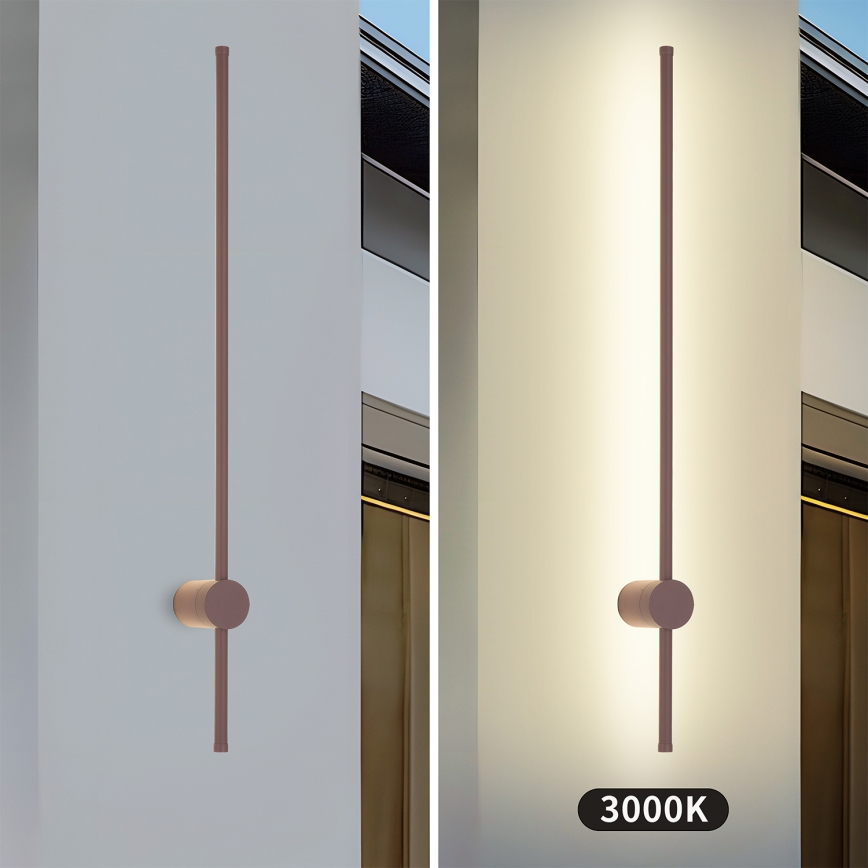 Brilagi - LED kültéri fali lámpatest AURA LED/20W/230V 3000K IP54 97 cm barna CRI 90