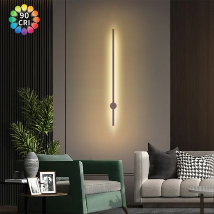Brilagi - LED kültéri fali lámpatest AURA LED/20W/230V 3000K IP54 97 cm barna CRI 90
