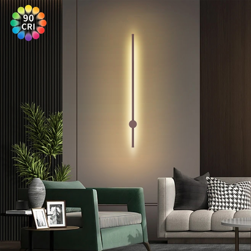 Brilagi - LED kültéri fali lámpatest AURA LED/20W/230V 3000K IP54 97 cm barna CRI 90