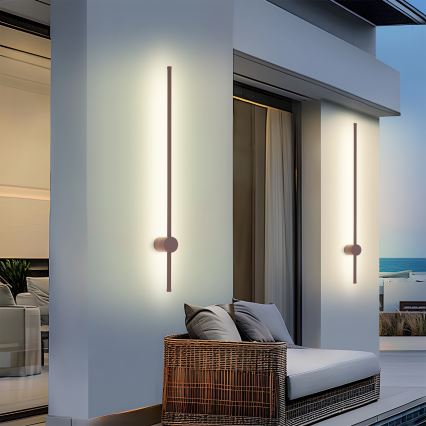 Brilagi - LED kültéri fali lámpatest AURA LED/20W/230V 3000K IP54 97 cm barna CRI 90