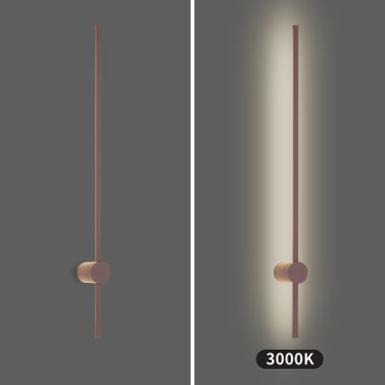 Brilagi - LED kültéri fali lámpatest AURA LED/20W/230V 3000K IP54 97 cm barna CRI 90