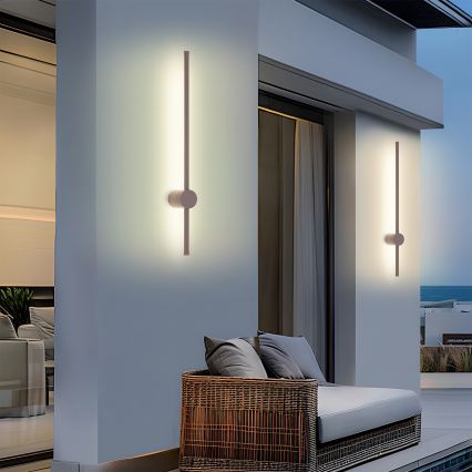 Brilagi - AURA LED kültéri fali lámpa LED/12W/230V 3000K IP54 65 cm barna CRI 90
