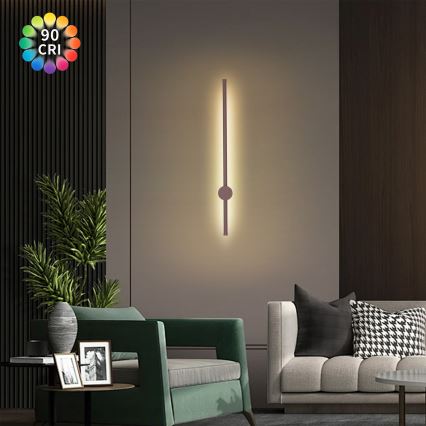 Brilagi - AURA LED kültéri fali lámpa LED/12W/230V 3000K IP54 65 cm barna CRI 90