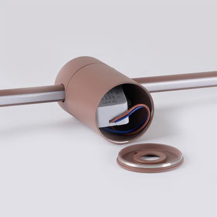 Brilagi - AURA LED kültéri fali lámpa LED/12W/230V 3000K IP54 65 cm barna CRI 90