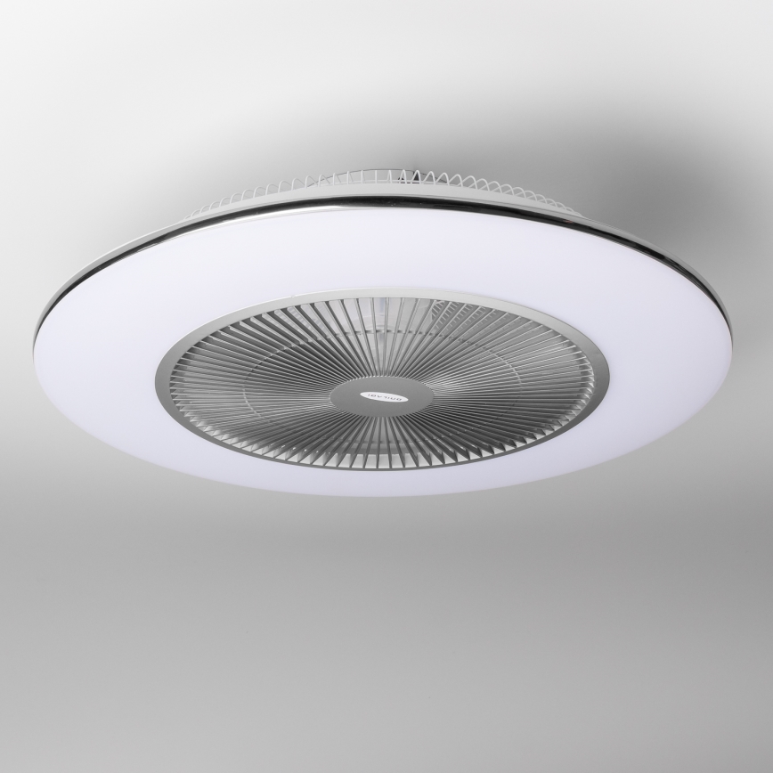 Brilagi - LED dimmelhető világítás ventilátorral AURA LED/38W/230V 3000-6000K ezüst + távirányító
