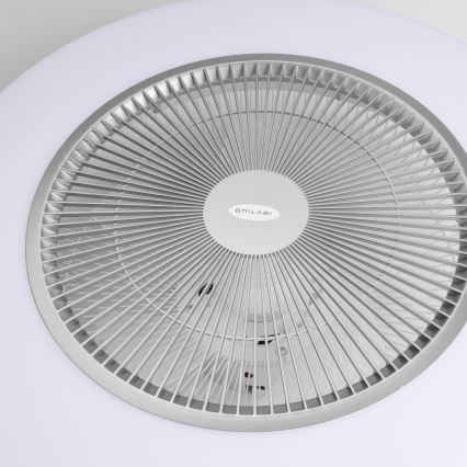 Brilagi - LED dimmelhető világítás ventilátorral AURA LED/38W/230V 3000-6000K ezüst + távirányító