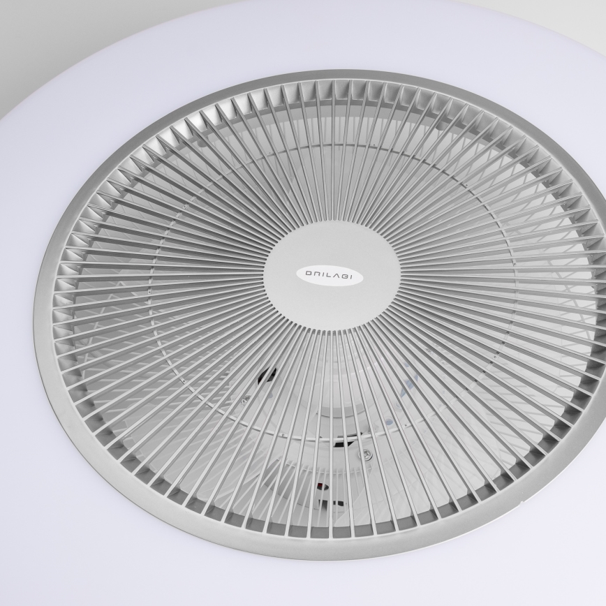 Brilagi - LED dimmelhető világítás ventilátorral AURA LED/38W/230V 3000-6000K ezüst + távirányító