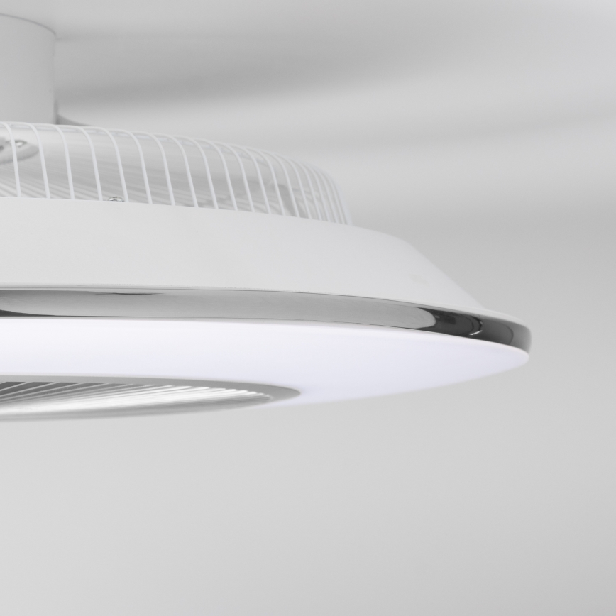 Brilagi - LED dimmelhető világítás ventilátorral AURA LED/38W/230V 3000-6000K ezüst + távirányító