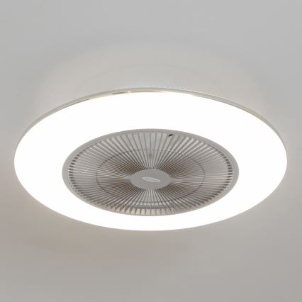 Brilagi - LED dimmelhető világítás ventilátorral AURA LED/38W/230V 3000-6000K ezüst + távirányító