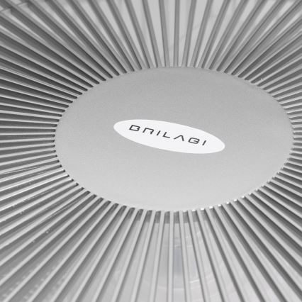 Brilagi - LED dimmelhető világítás ventilátorral AURA LED/38W/230V 3000-6000K ezüst + távirányító