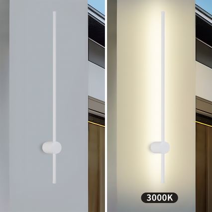 Brilagi - LED Kültéri fali lámpa AURA LED/20W/230V 3000K IP54 97 cm fehér CRI 90
