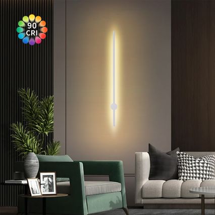 Brilagi - LED Kültéri fali lámpa AURA LED/20W/230V 3000K IP54 97 cm fehér CRI 90