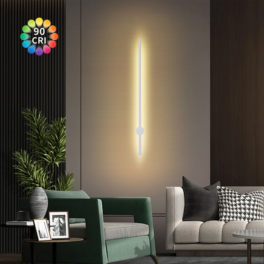 Brilagi - LED Kültéri fali lámpa AURA LED/20W/230V 3000K IP54 97 cm fehér CRI 90