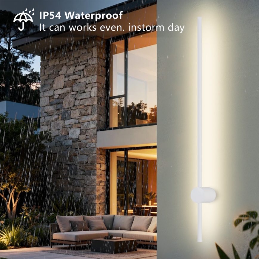 Brilagi - LED Kültéri fali lámpa AURA LED/20W/230V 3000K IP54 97 cm fehér CRI 90