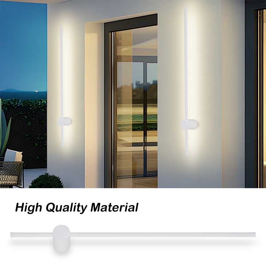 Brilagi - LED Kültéri fali lámpa AURA LED/20W/230V 3000K IP54 97 cm fehér CRI 90