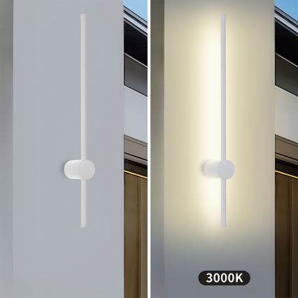 Brilagi - LED kültéri fali lámpatest AURA LED/12W/230V 3000K IP54 65 cm fehér CRI 90