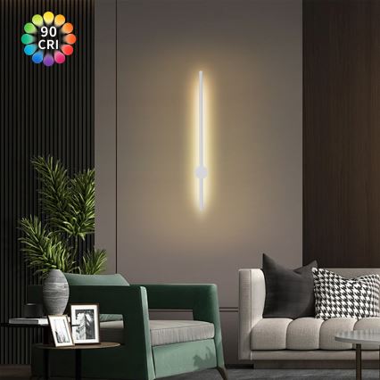 Brilagi - LED kültéri fali lámpatest AURA LED/12W/230V 3000K IP54 65 cm fehér CRI 90