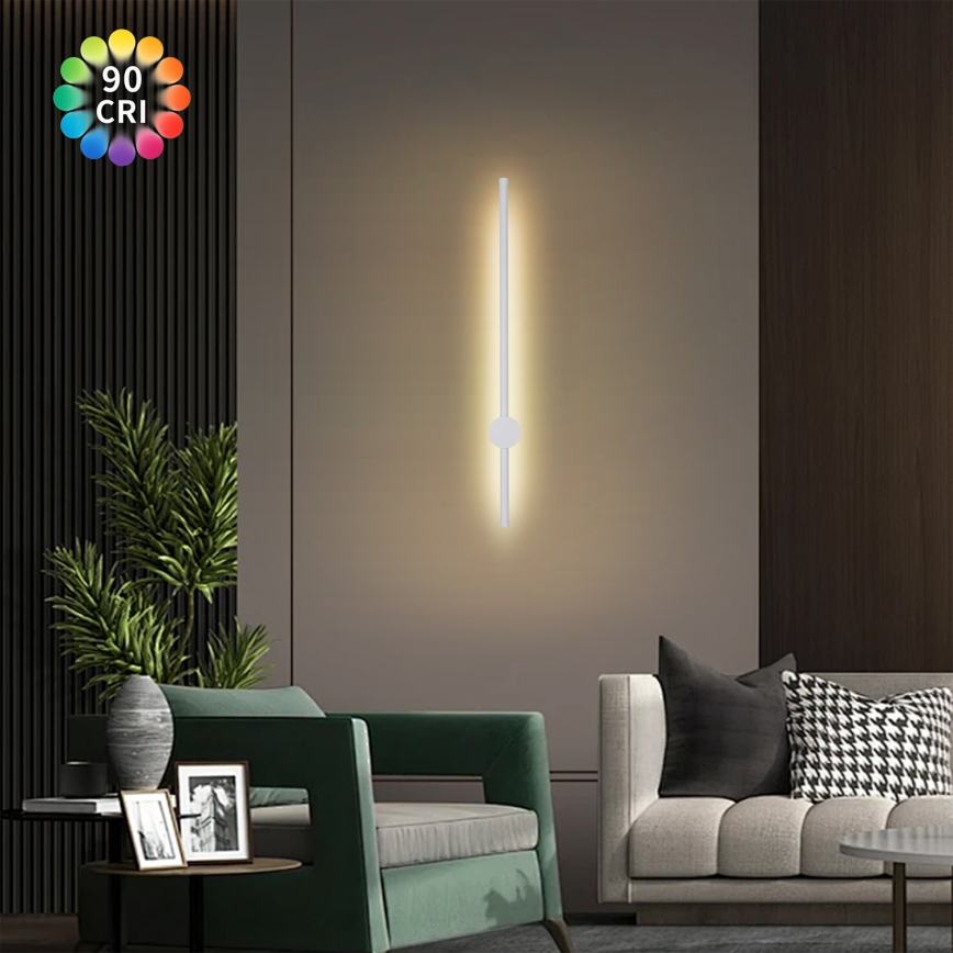 Brilagi - LED kültéri fali lámpatest AURA LED/12W/230V 3000K IP54 65 cm fehér CRI 90