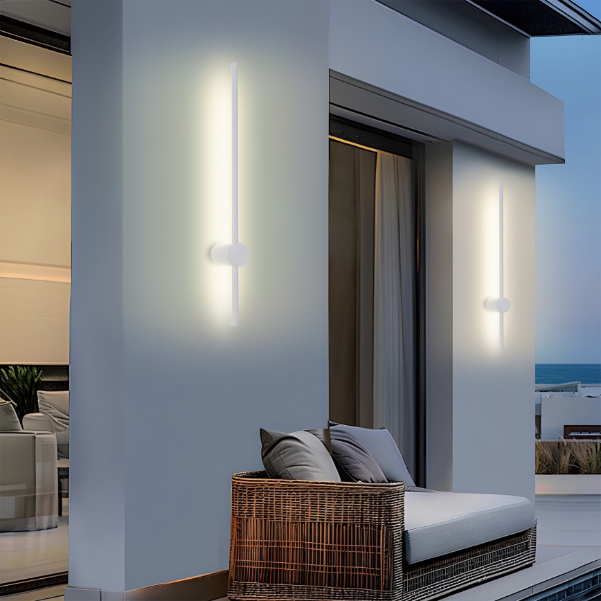 Brilagi - LED kültéri fali lámpatest AURA LED/12W/230V 3000K IP54 65 cm fehér CRI 90