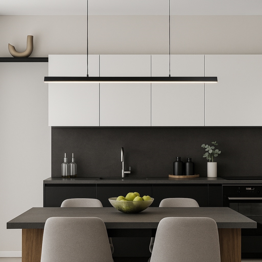 Brilagi - AXIS LED csillár kábelen, 30 W, 230 V, 120 cm, fekete