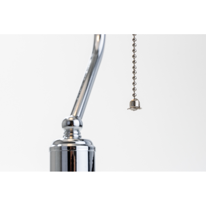 Brilagi - Asztali lámpa BANK OFFICE 1xE27/60W/230V fényes króm/fehér