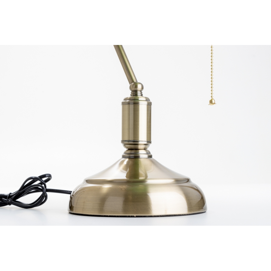 Brilagi - Asztali lámpa BANK OFFICE 1xE27/60W/230V réz/narancssárga