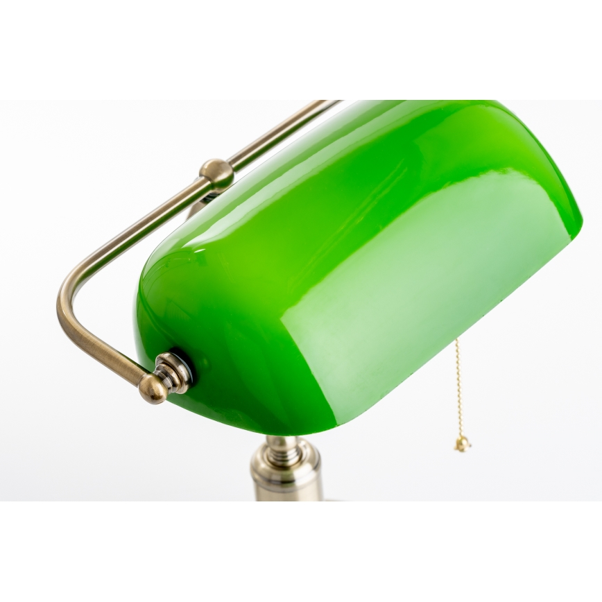 Brilagi - Asztali lámpa BANK OFFICE 1xE27/60W/230V réz/zöld
