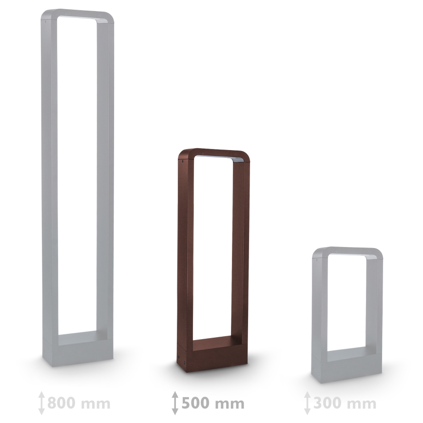 Brilagi - BARI kültéri LED lámpa LED/7W/230V 3000/4000/6000K barna IP54 50 cm