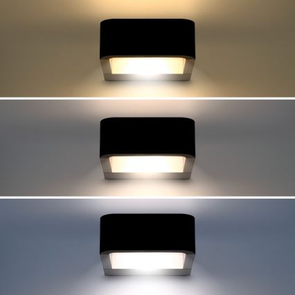 Brilagi - LED Kültéri fali lámpa BARI LED/7W/230V 3000/4000/6000K fekete IP54