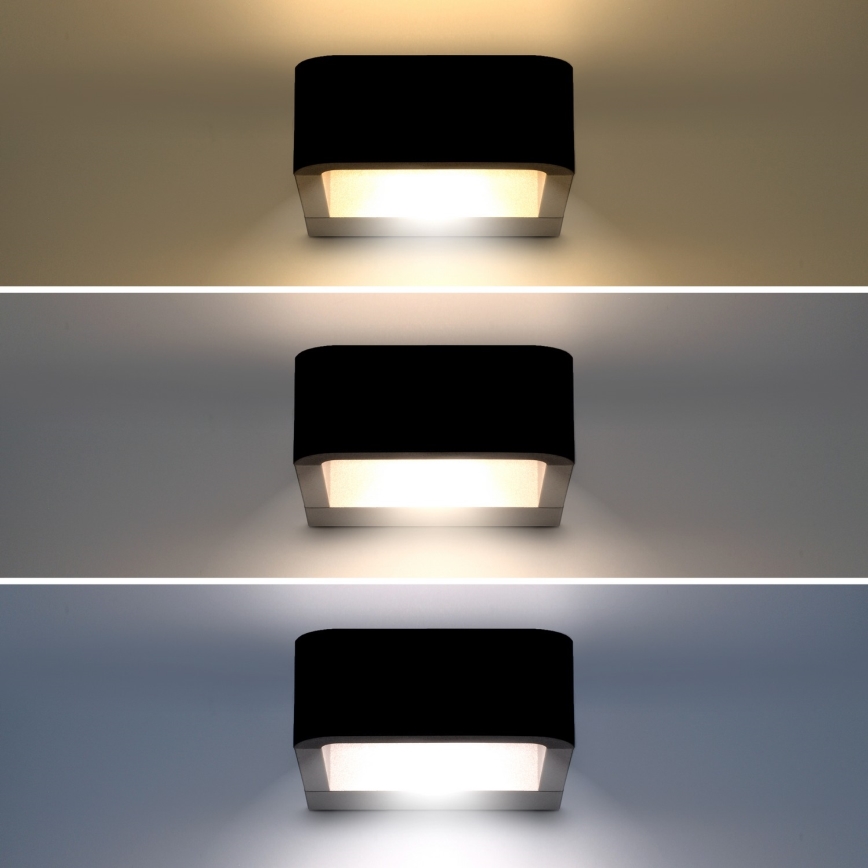 Brilagi - LED Kültéri fali lámpa BARI LED/7W/230V 3000/4000/6000K fekete IP54