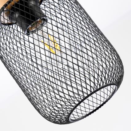 Brilagi - BASKLITE kábeles függeszték 1xE27/15W/230V fa/fekete