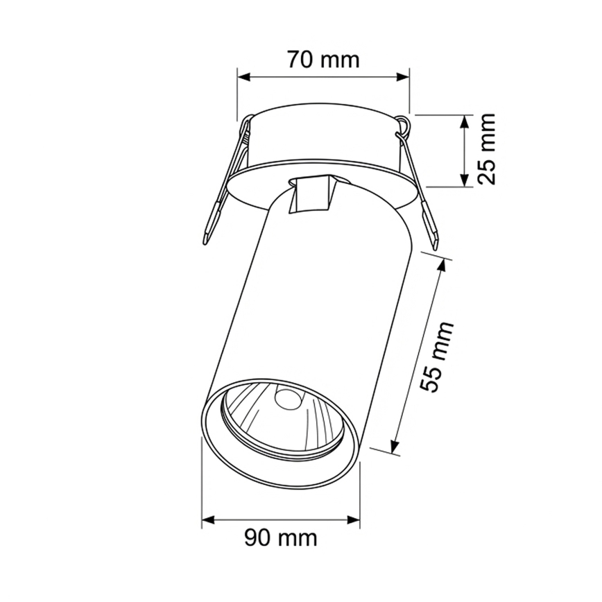 Brilagi - Beépíthető mennyezeti lámpa SELE 1xGU10/30W/230V fehér
