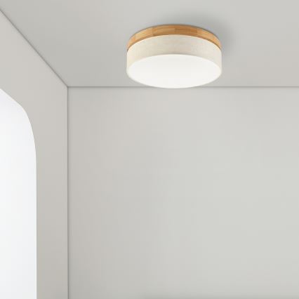 Brilagi - BELLADONNA LED mennyezeti lámpa 36W/230V Ø 40 cm krémszínű/tölgy